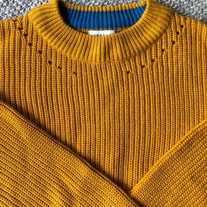 Cropped Yellow TopShop Sweater